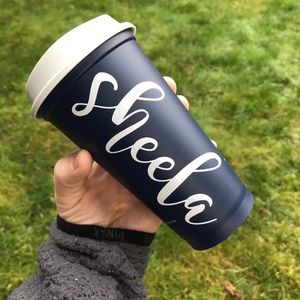Custom Name Hot Reusable Cup.